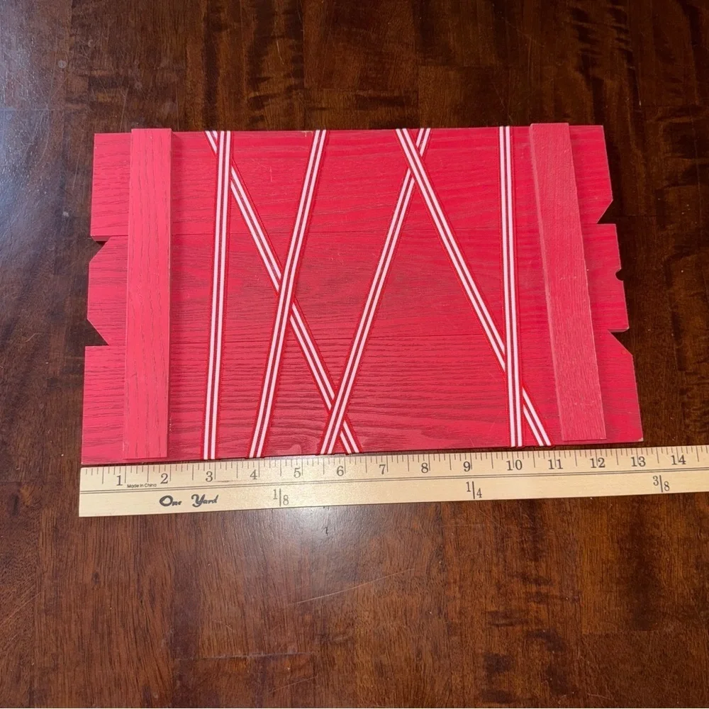 Target Red and White Hanging Christmas card holder.